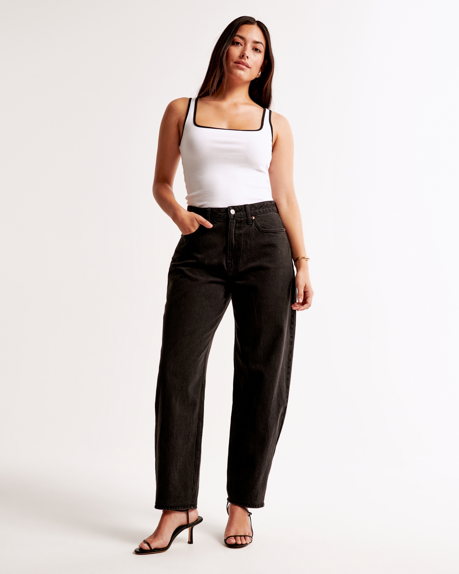 Curve Love High Rise Tapered Loose Jean