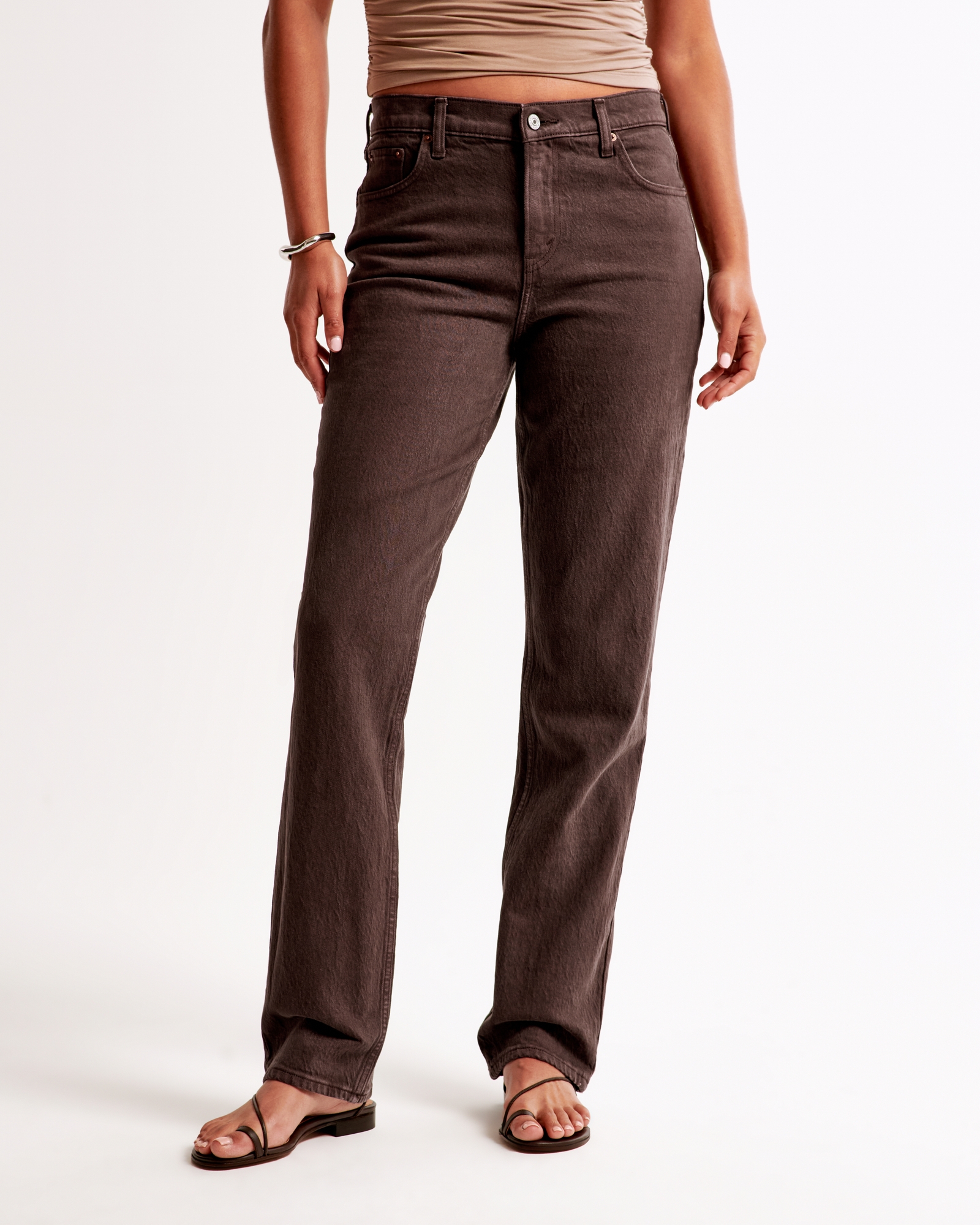 Curve Love Mid Rise 90s Straight Jean