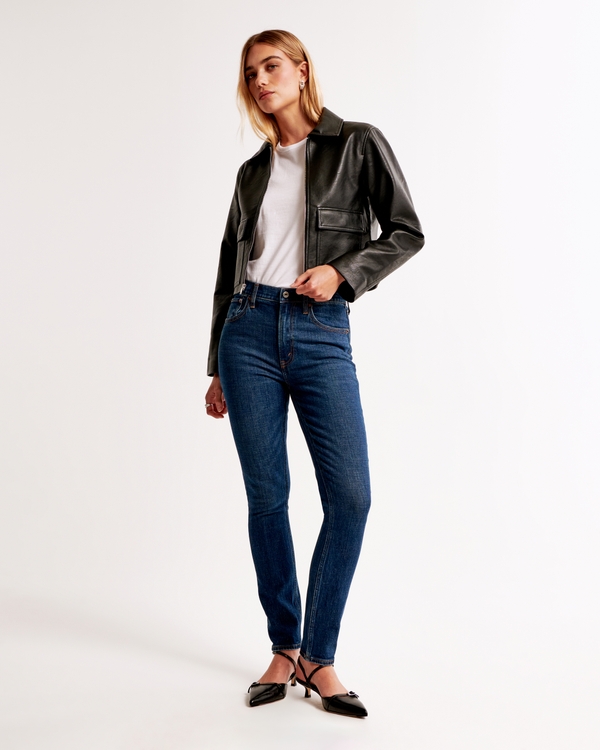 High Rise Skinny Jean, Dark