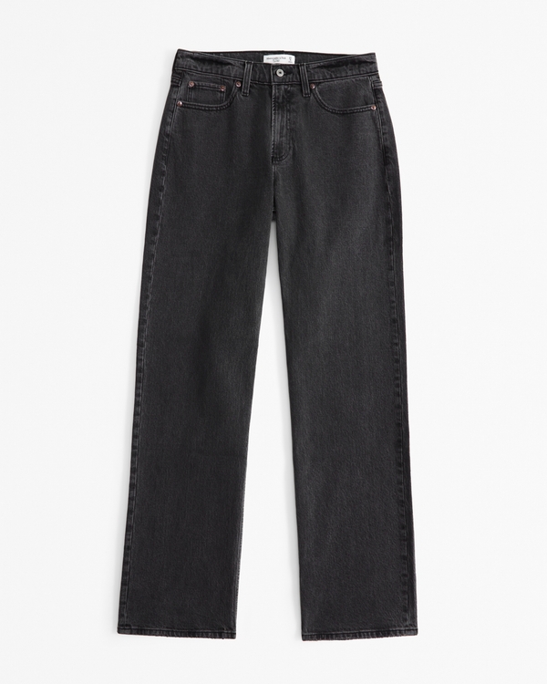 Curve Love Low Rise Baggy Jean, Dark Gray view 1