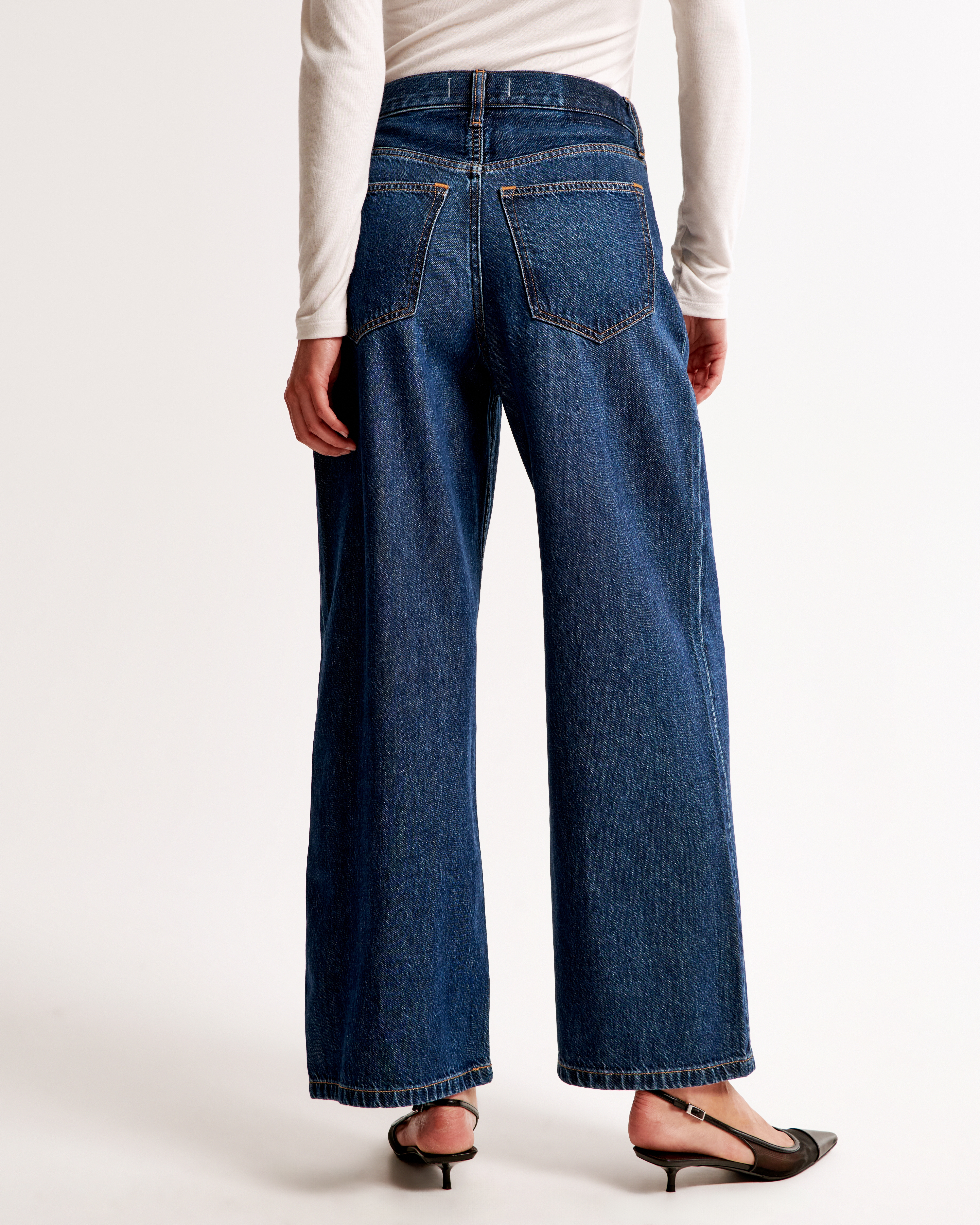 Women's High Rise Cropped Wide Leg Jean | Women's Clearance