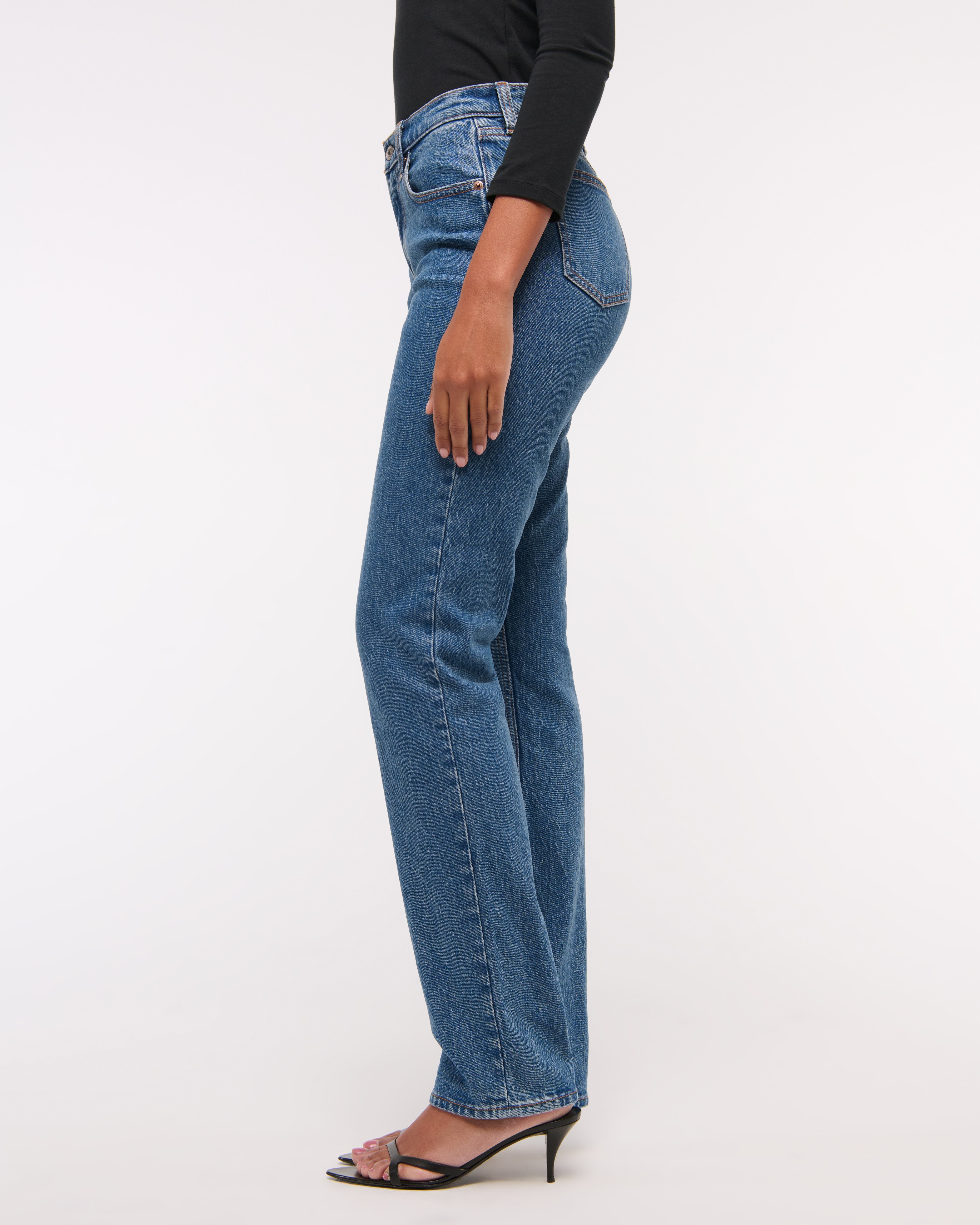 Curves Mama Women's Curve Love Mid Rise 90s Straight Jean | Women's
