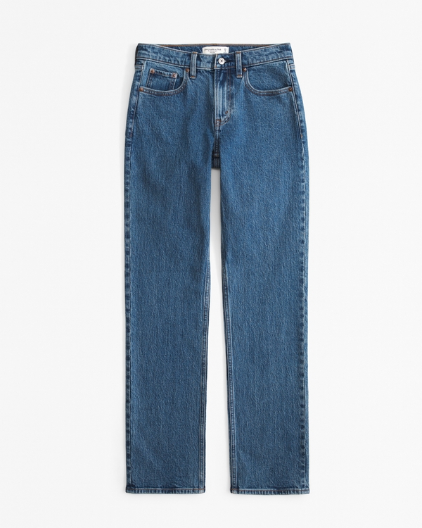 Curve Love Mid Rise 90s Straight Jean, Dark Marble view 1