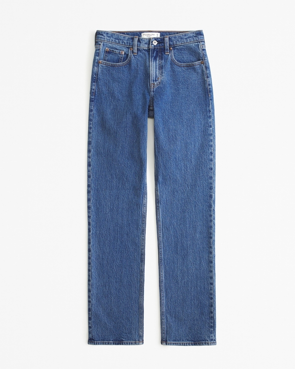 Mid Rise 90s Straight Jean, Dark Marble view 1