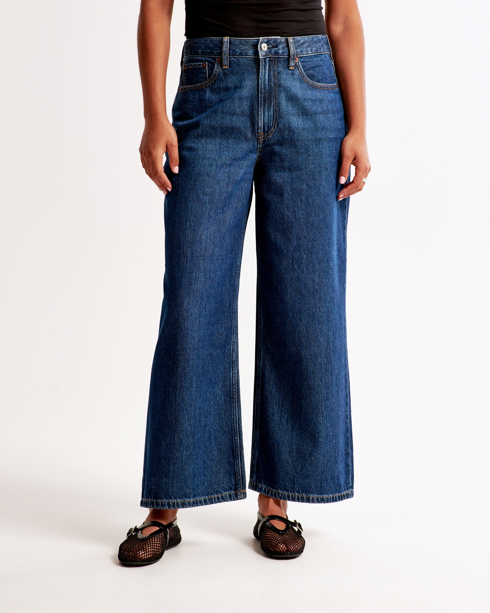 Curve Love High Rise Cropped Wide Leg Jean