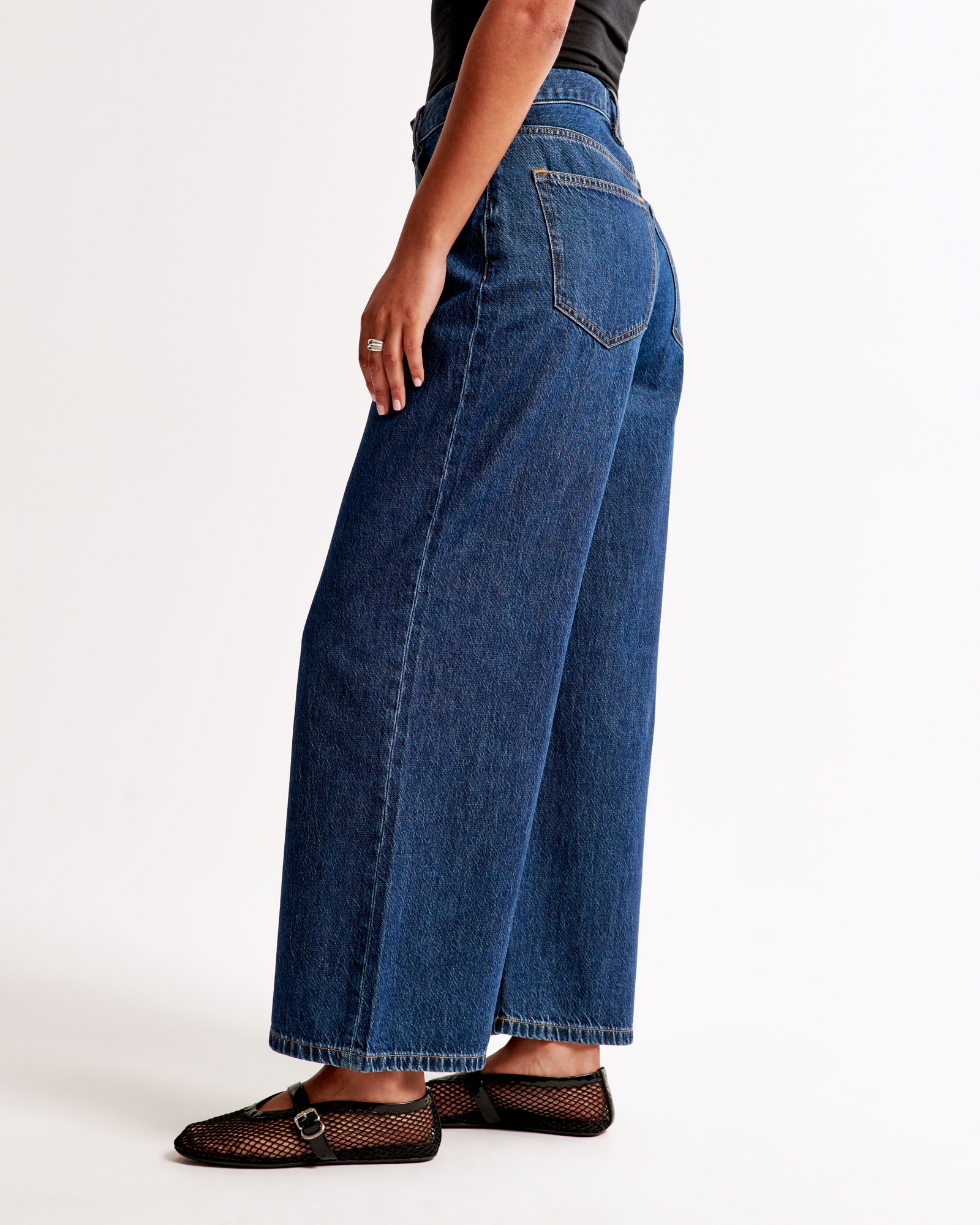 Curve Love High Rise Cropped Wide Leg Jean