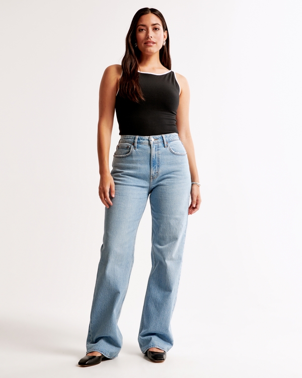 Curve Love High Rise 90s Relaxed Jean, Medium