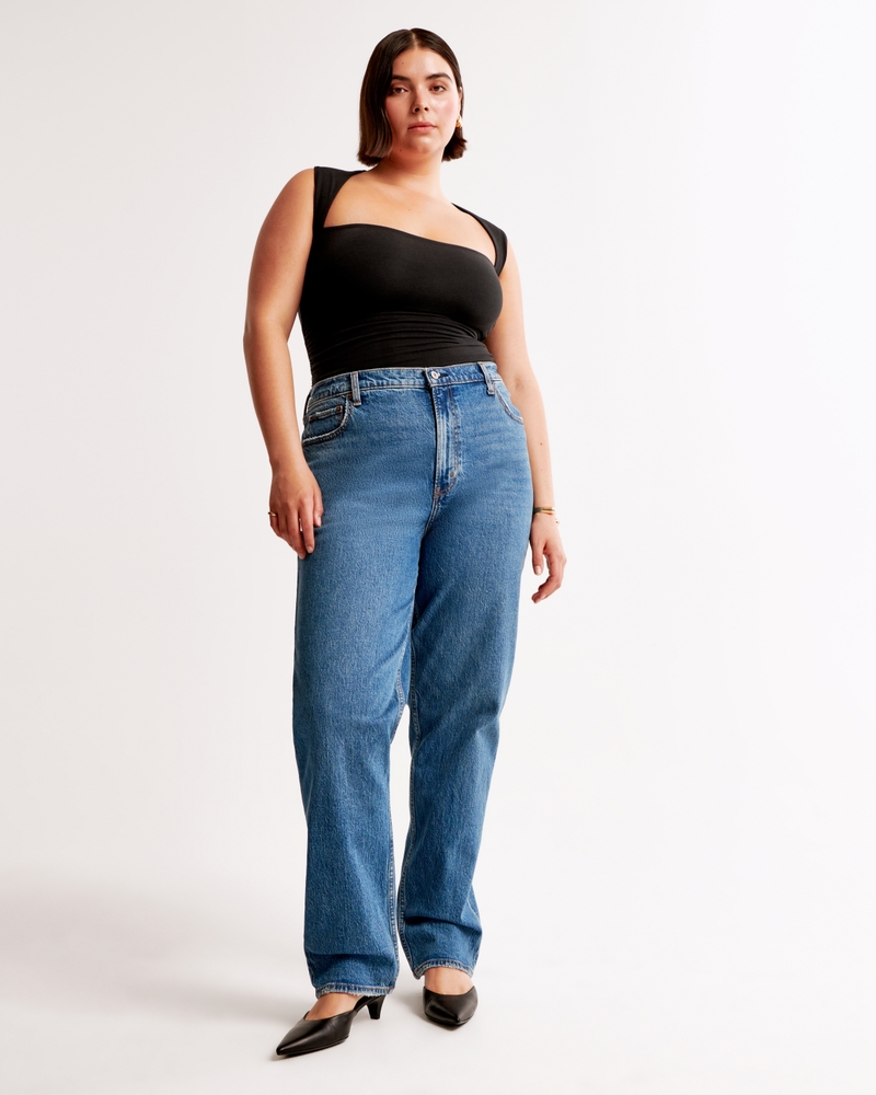 Women's Curve Love Ultra High Rise 90s Straight Jean Women's