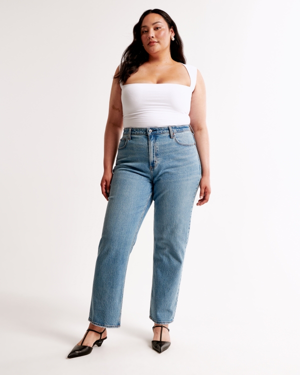 High Rise Vintage Straight Jean, Medium view 1