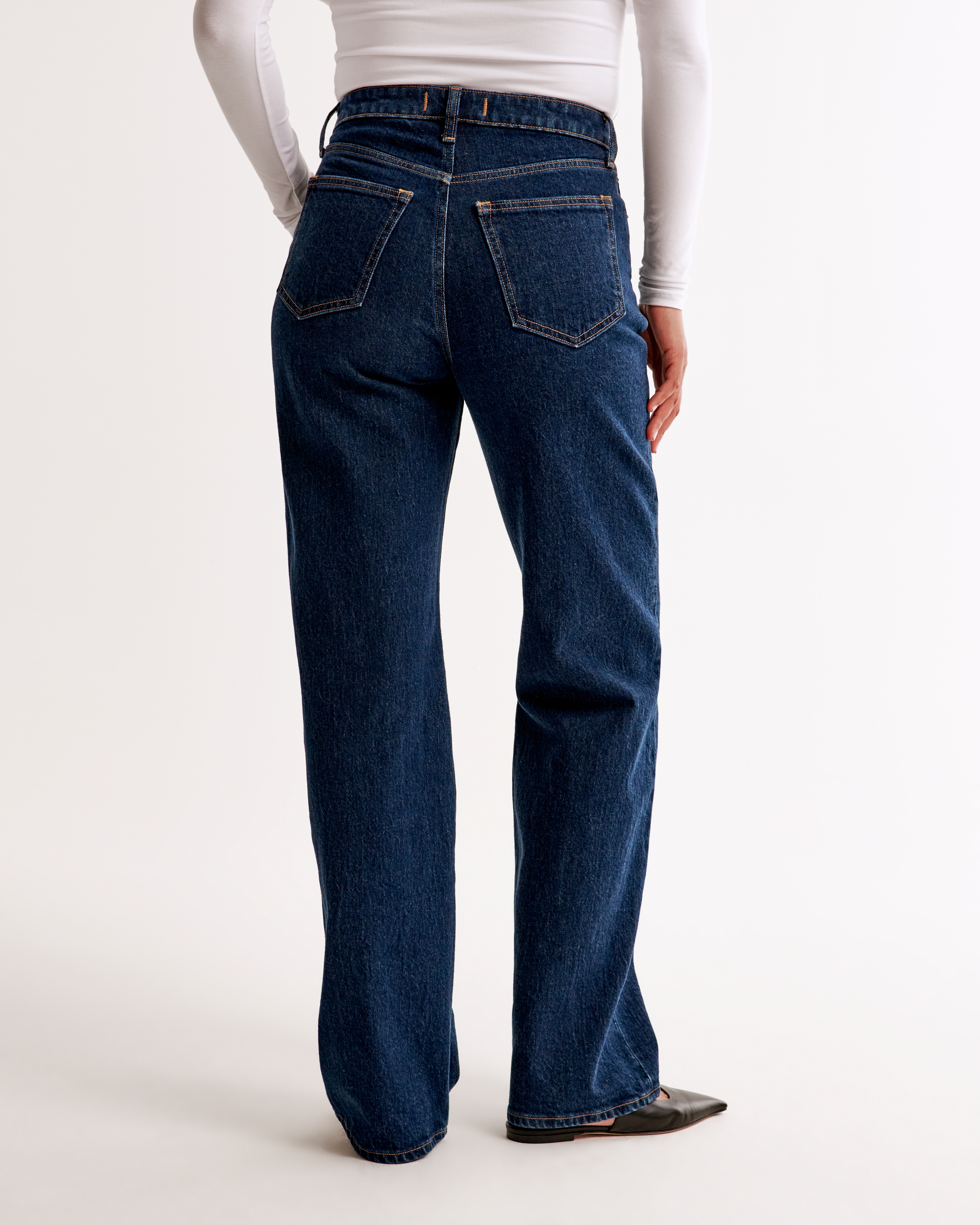 希少！90s ABERCROMBIE&FITCHCOMPANY Women's Mid Rise 90s Straight Jean | Women's Clearance