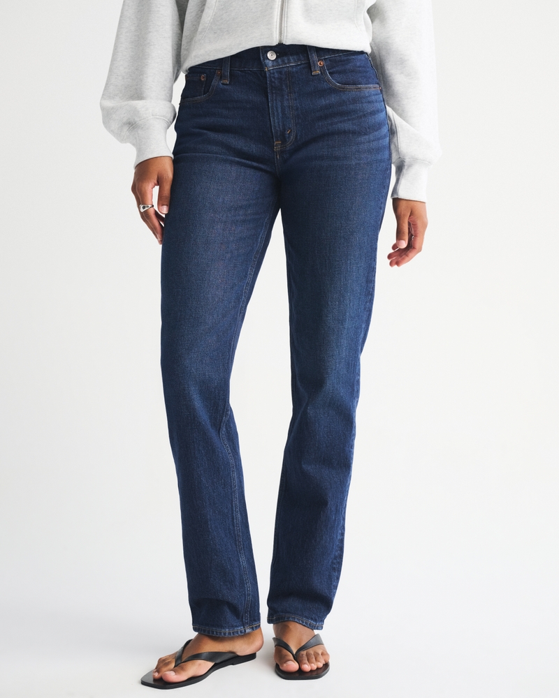 Curve Love Mid Rise 90s Straight Jean