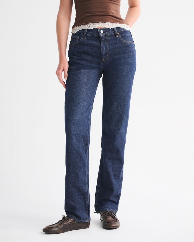 Mid Rise 90s Straight Jean