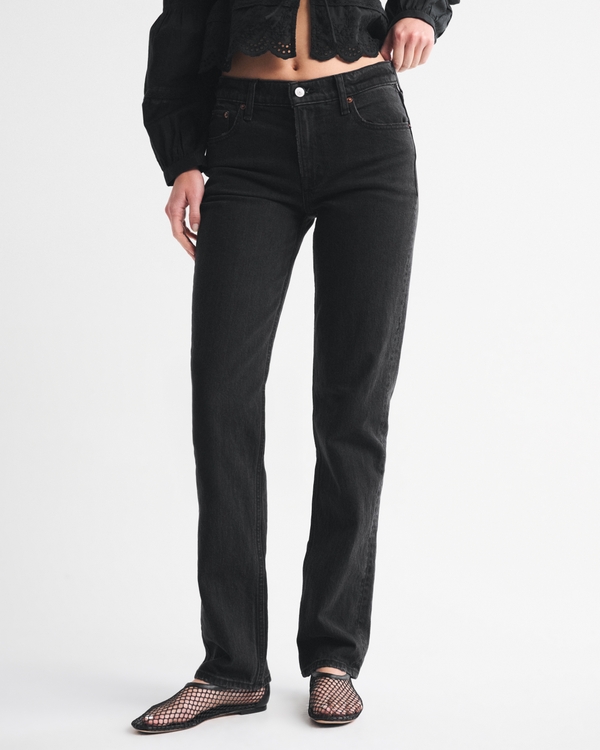 Mid Rise 90s Straight Jean