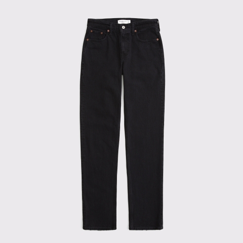 Женские джинсы Abercrombie & Fitch Mid Rise 90s Straight Jean