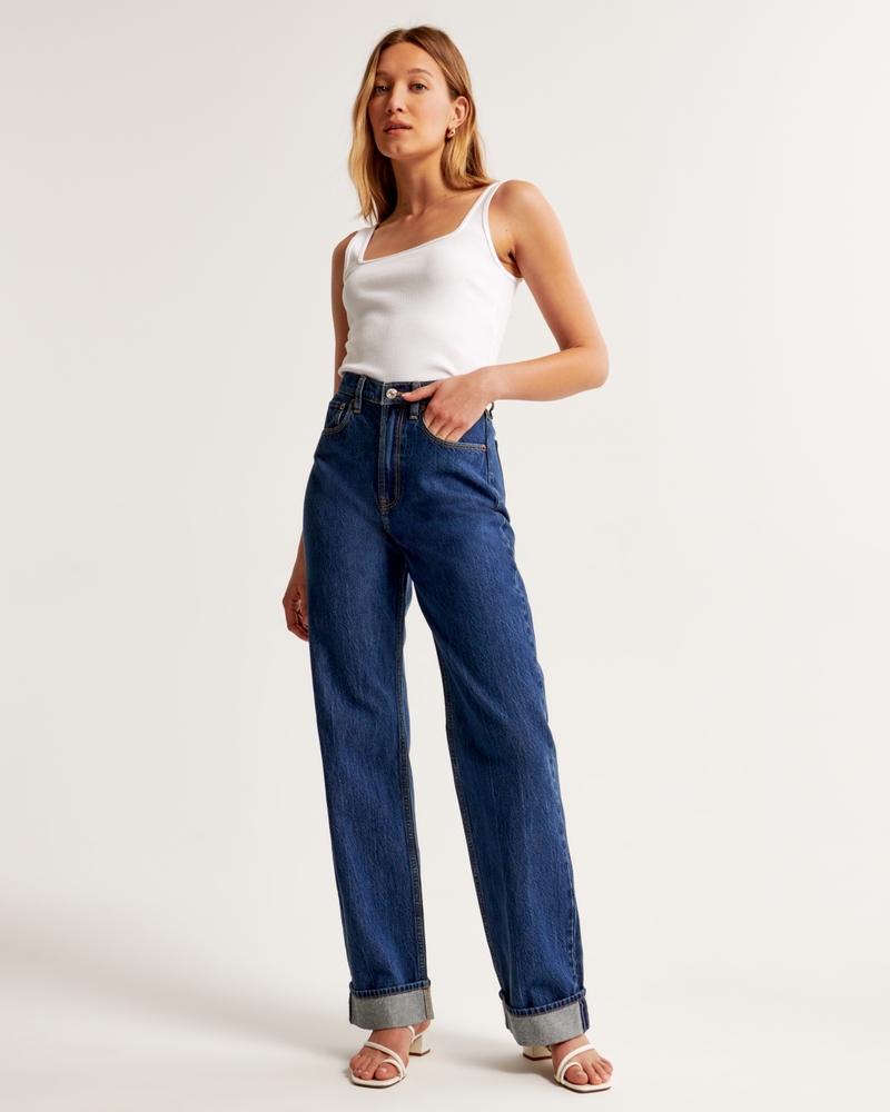 Women's High Rise Loose Jean Women's Clearance