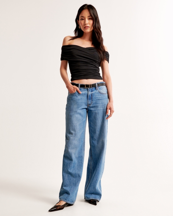 Low Rise Ultra Loose Jean, Medium