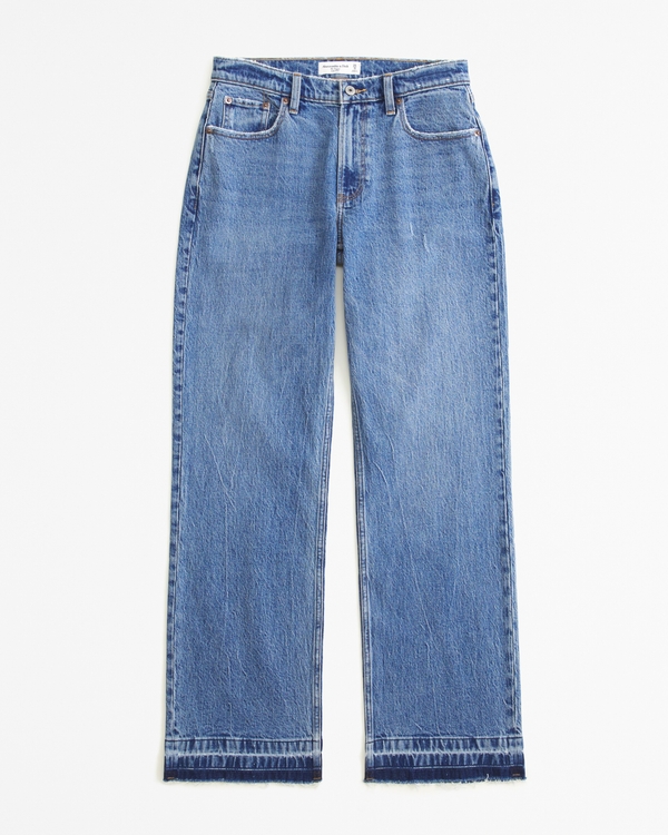 Low Rise Baggy Jean, Medium With Let Down Hem view 1