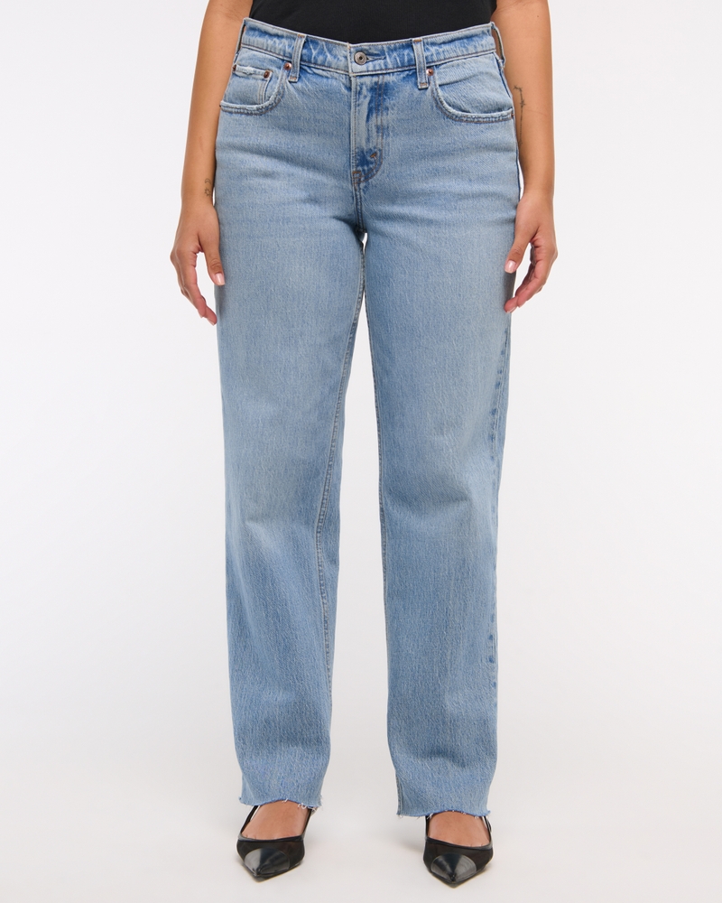 Mid Rise 90s Straight Jean