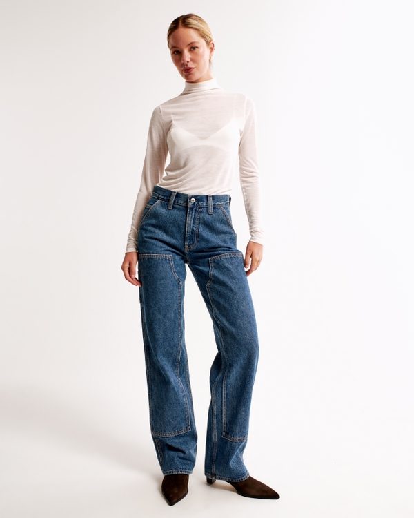 Mid Rise Slouchy Jean, Dark Carpenter