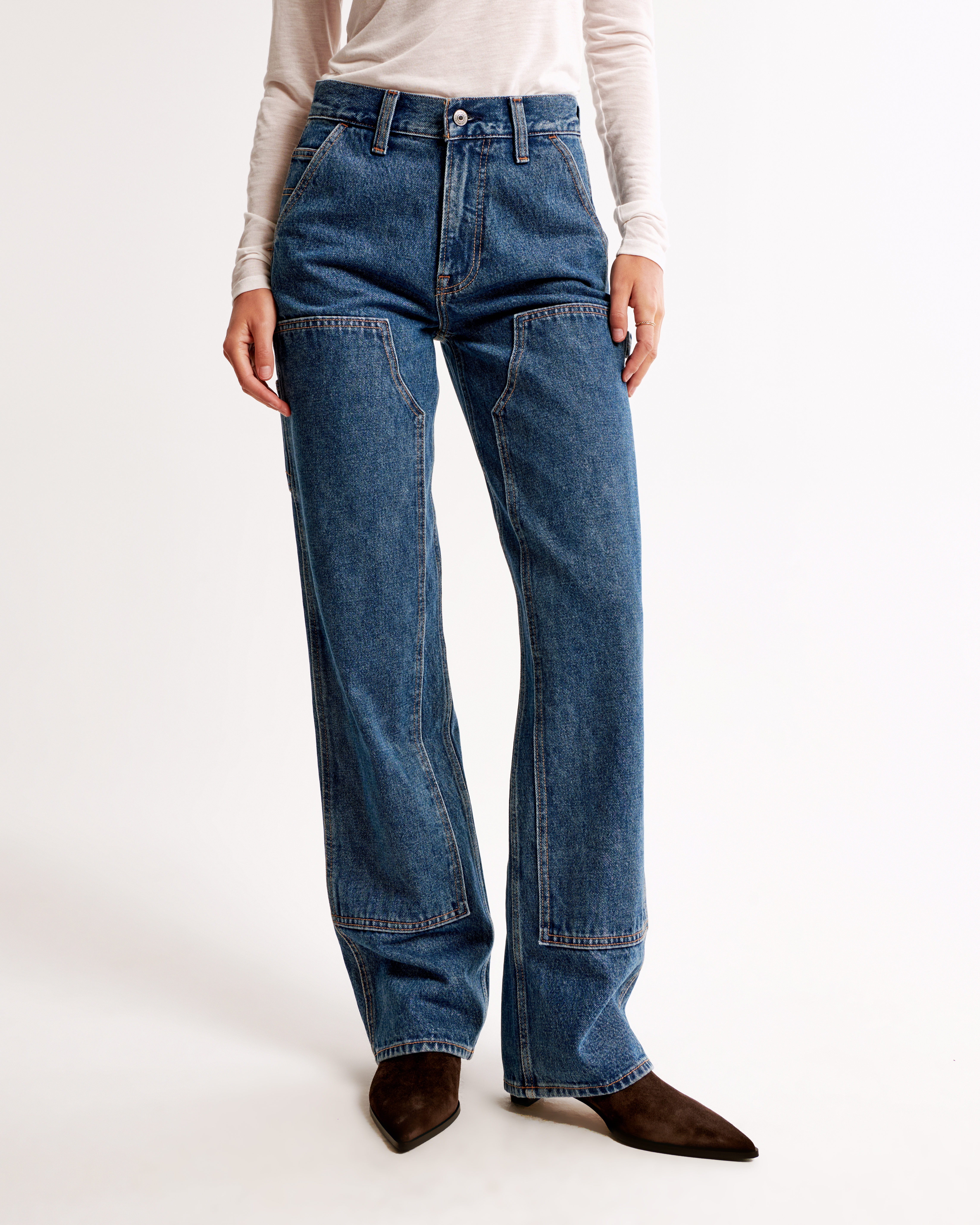 Abercrombie & Fitch Mid Rise Slouchy Jean