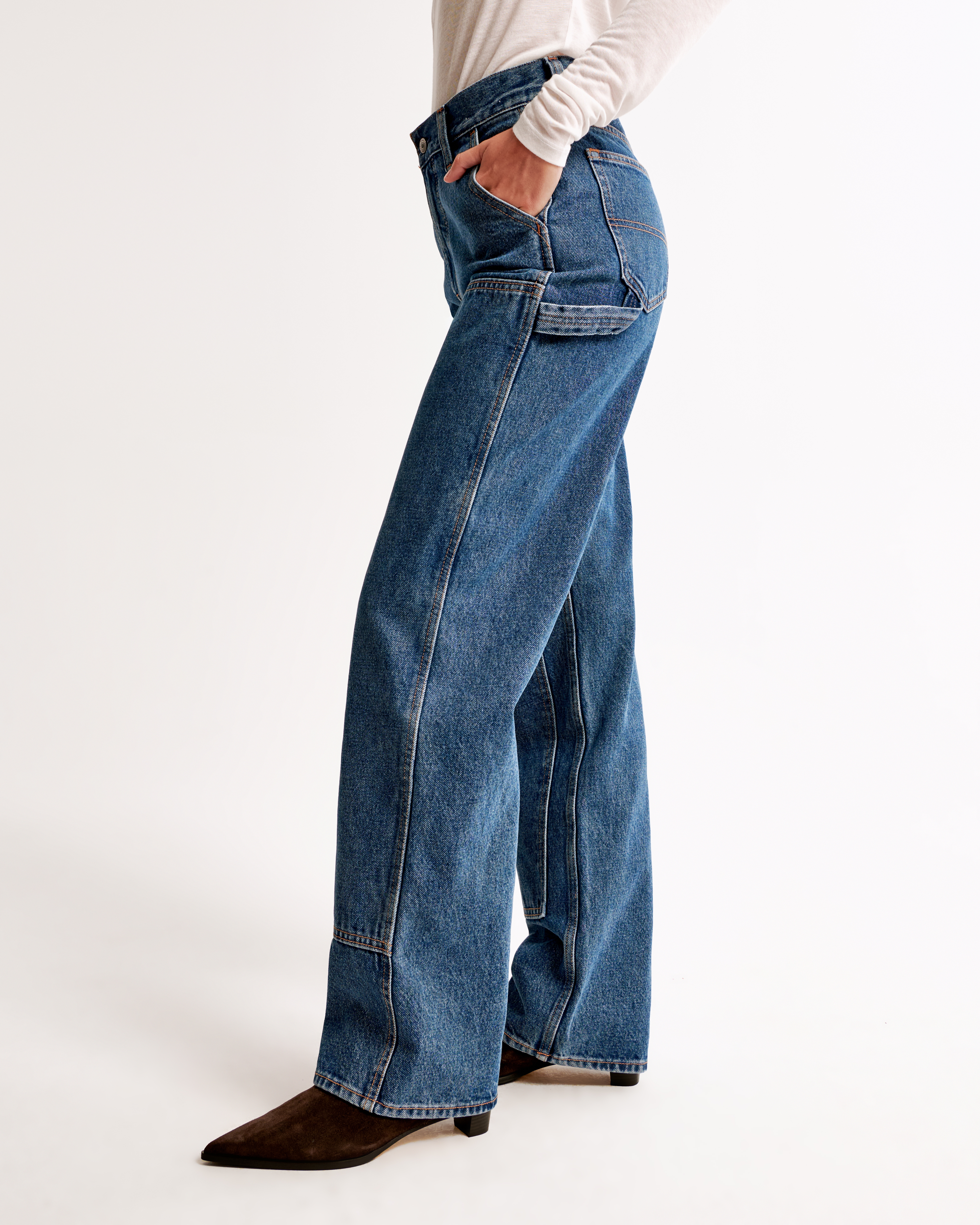 Abercrombie & Fitch Mid Rise Slouchy Jean
