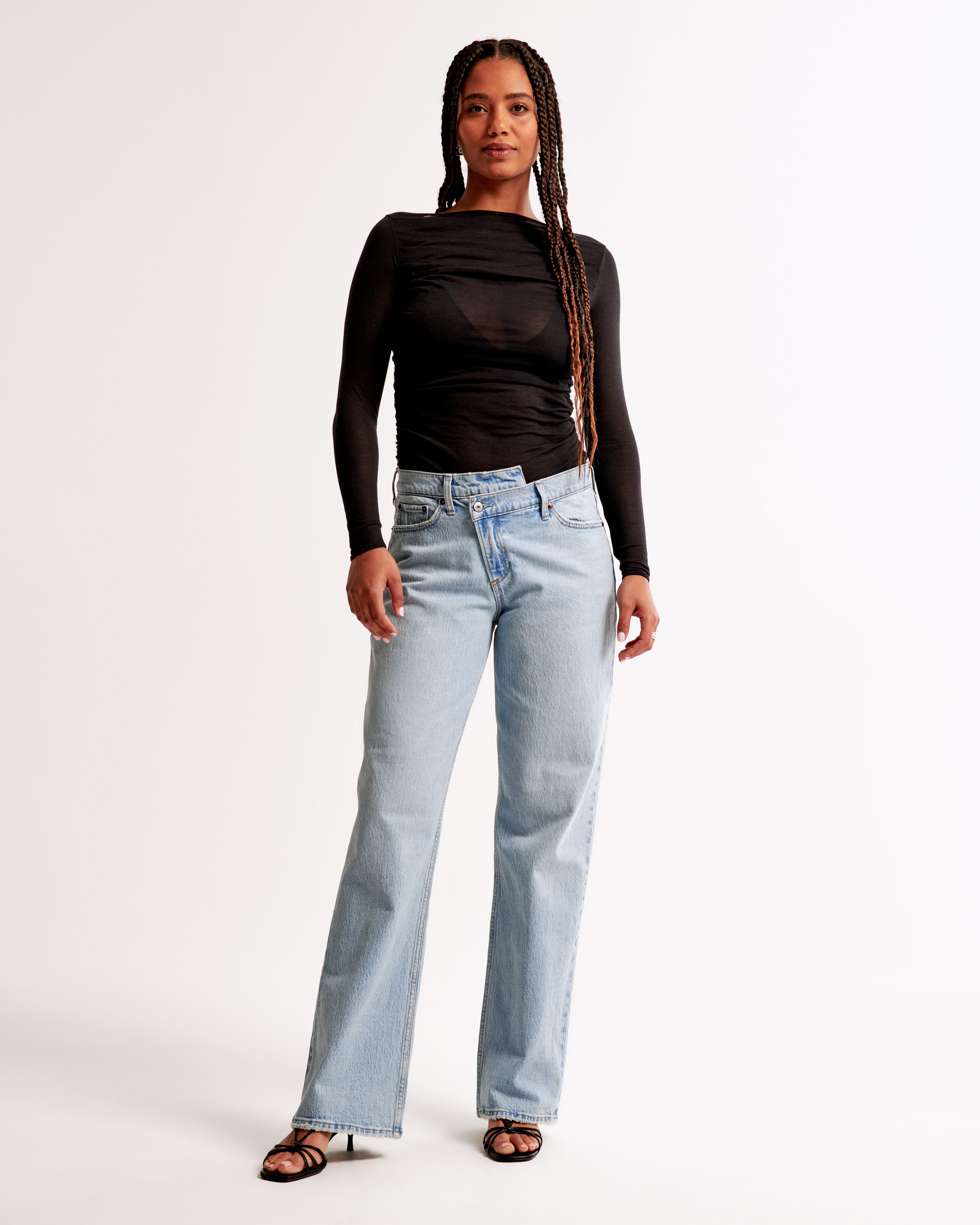 Abercrombie & Fitch Curve Love Low Rise Baggy Jean