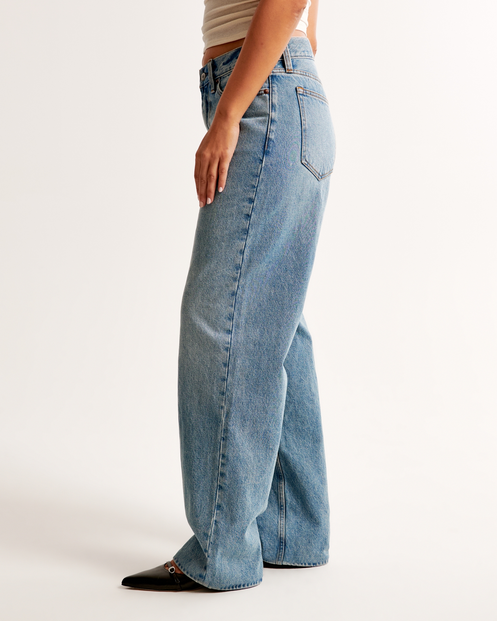 Women's Curve Love Mid Rise Slouchy Jean | Women's Clearance