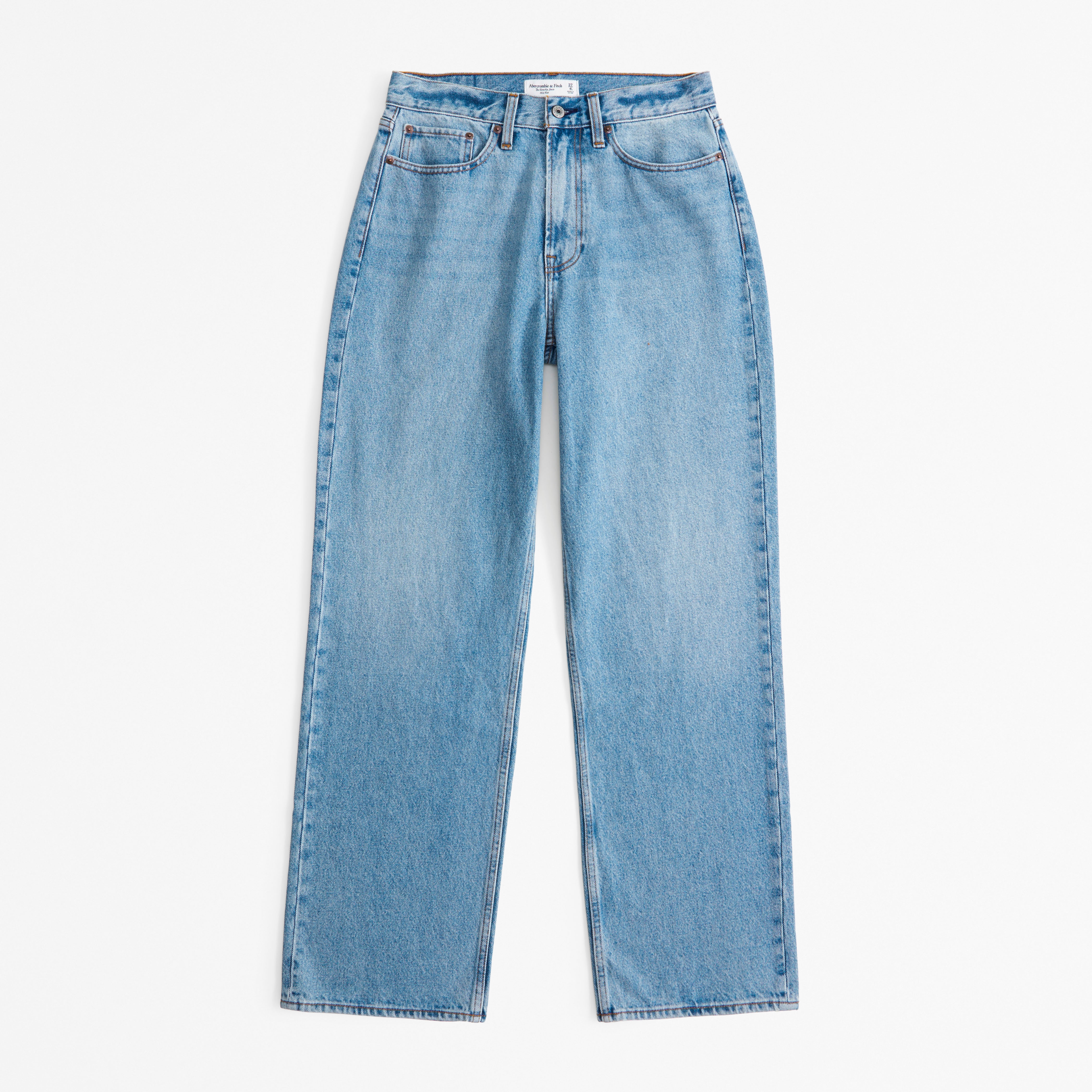 Abercrombie & Fitch Curve Love Mid Rise Slouchy Jean