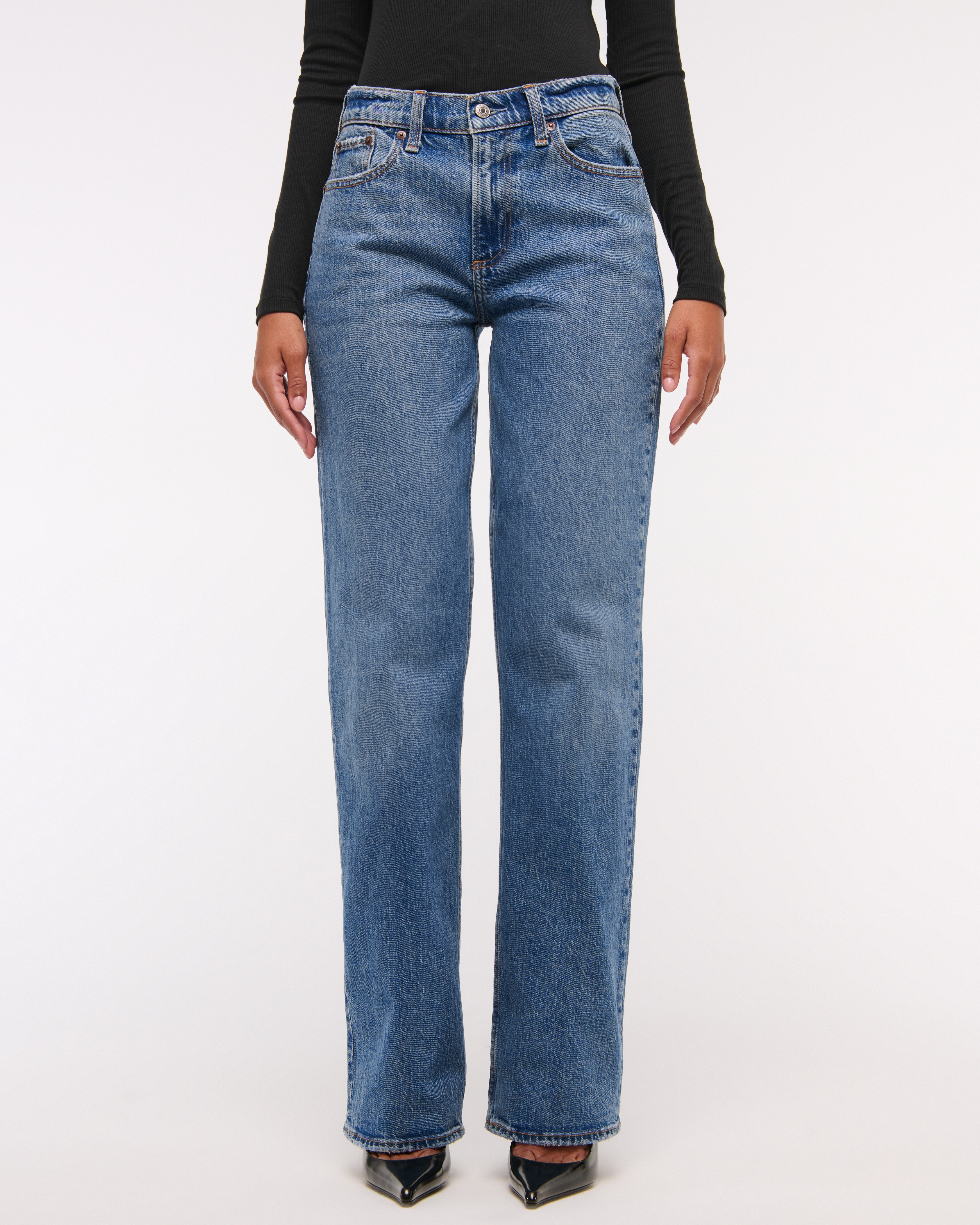 Abercrombie & Fitch Curve Love Low Rise Baggy Jean