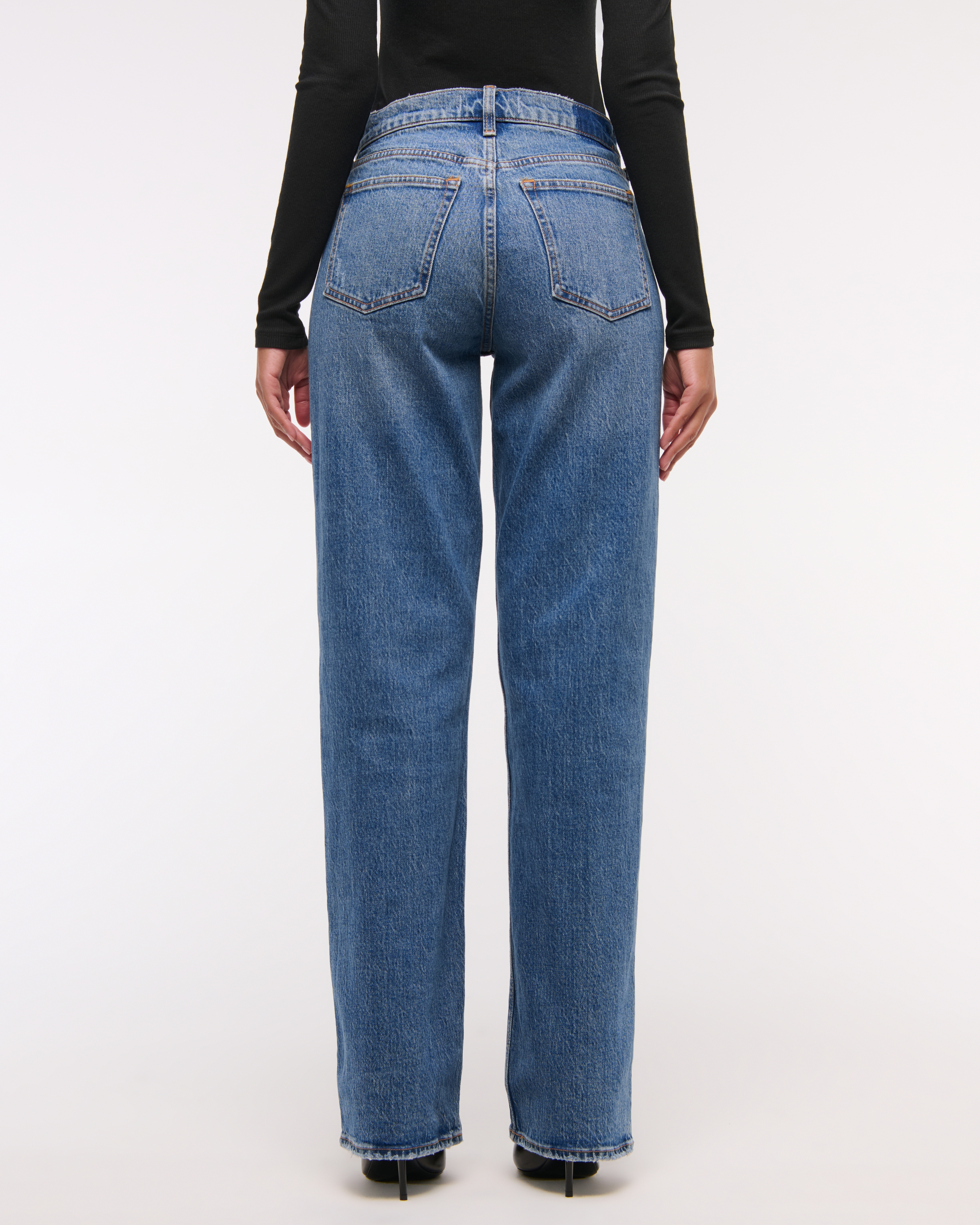 Abercrombie & Fitch Curve Love Low Rise Baggy Jean