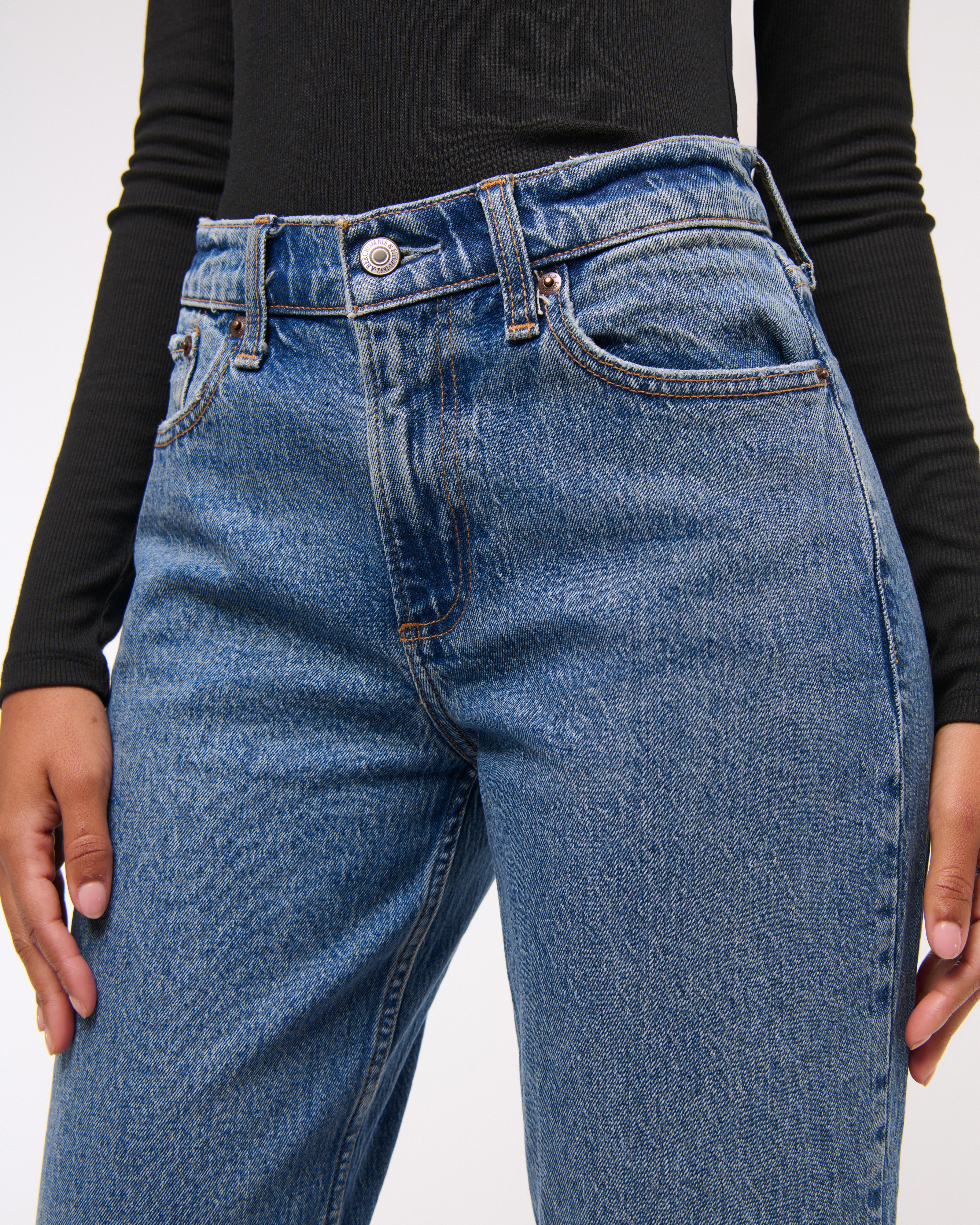 Abercrombie & Fitch Curve Love Low Rise Baggy Jean