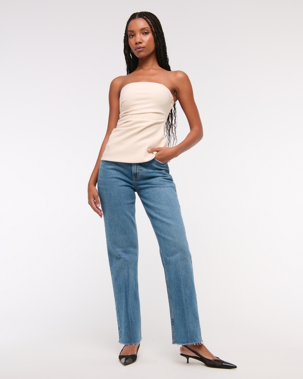 Curve Love High Rise Vintage Straight Jean, Medium