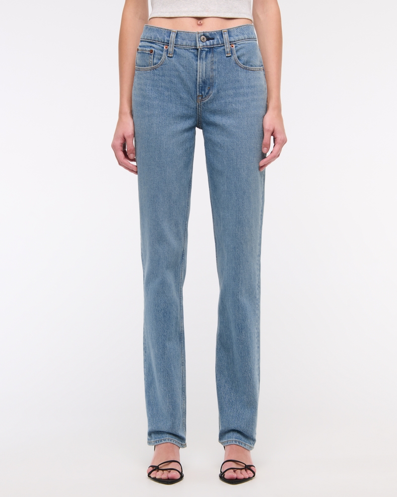 Mid Rise 90s Straight Jean