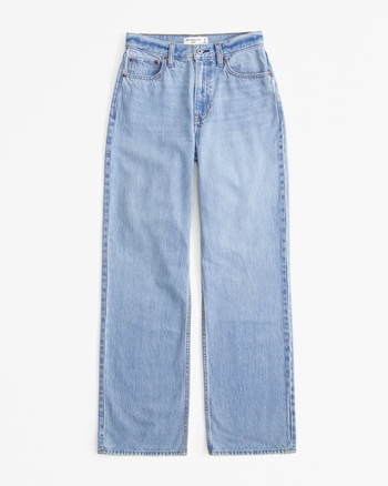 Femme Jean ample taille haute Curve Love | Femme Bas | Abercrombie.com