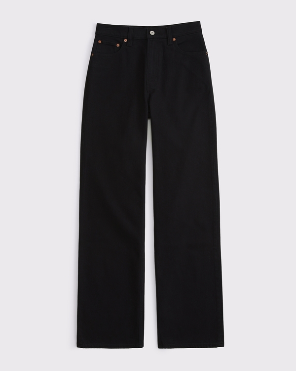 High Rise 90s Relaxed Jean, No Fade Black view 1