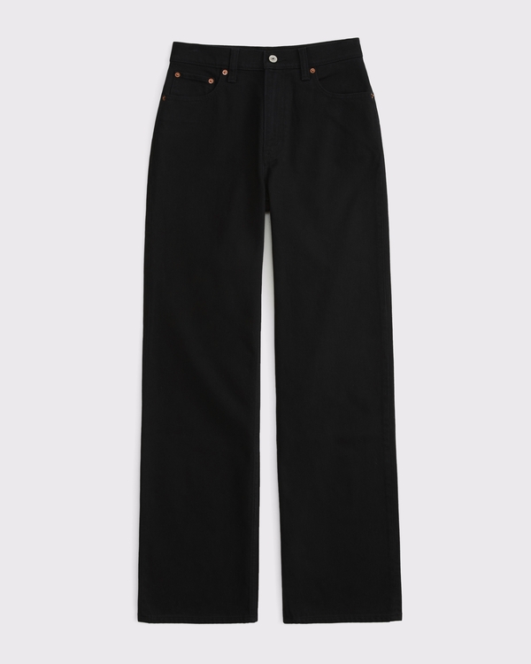 Curve Love High Rise 90s Relaxed Jean, No Fade Black view 1