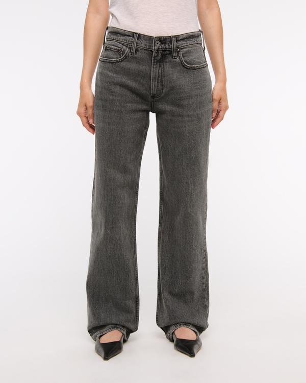 Low Rise Baggy Jean, Gray view 2