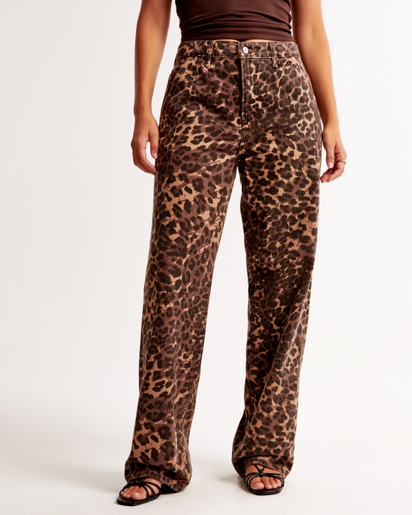 Curve Love Mid Rise Slouchy Jean, Leopard view 2