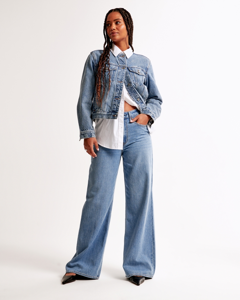 Curve Love High Rise Wide Leg Jean