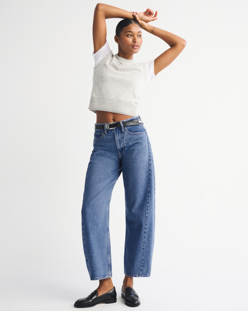 Strapless Dipped-Waist Denim Jumpsuit