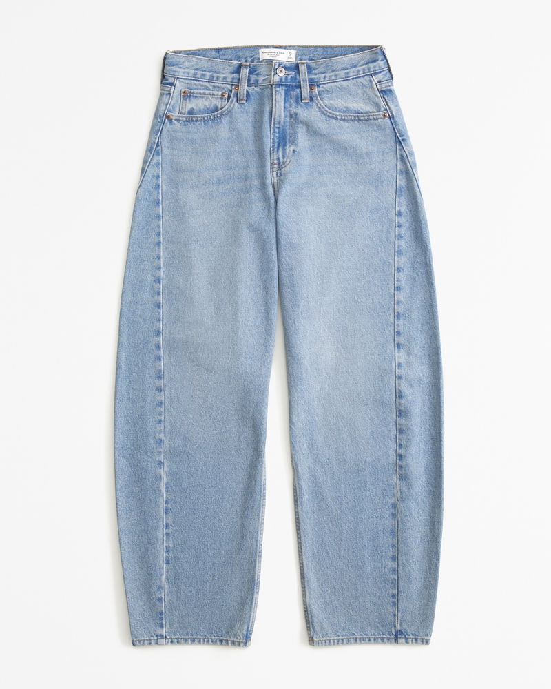 Barrel Mid Waist Wide Leg Denim Jeans | Dirty Blue Love Barrel Mid Waist Wide Leg Denim Jeans | Dirty Blue Love