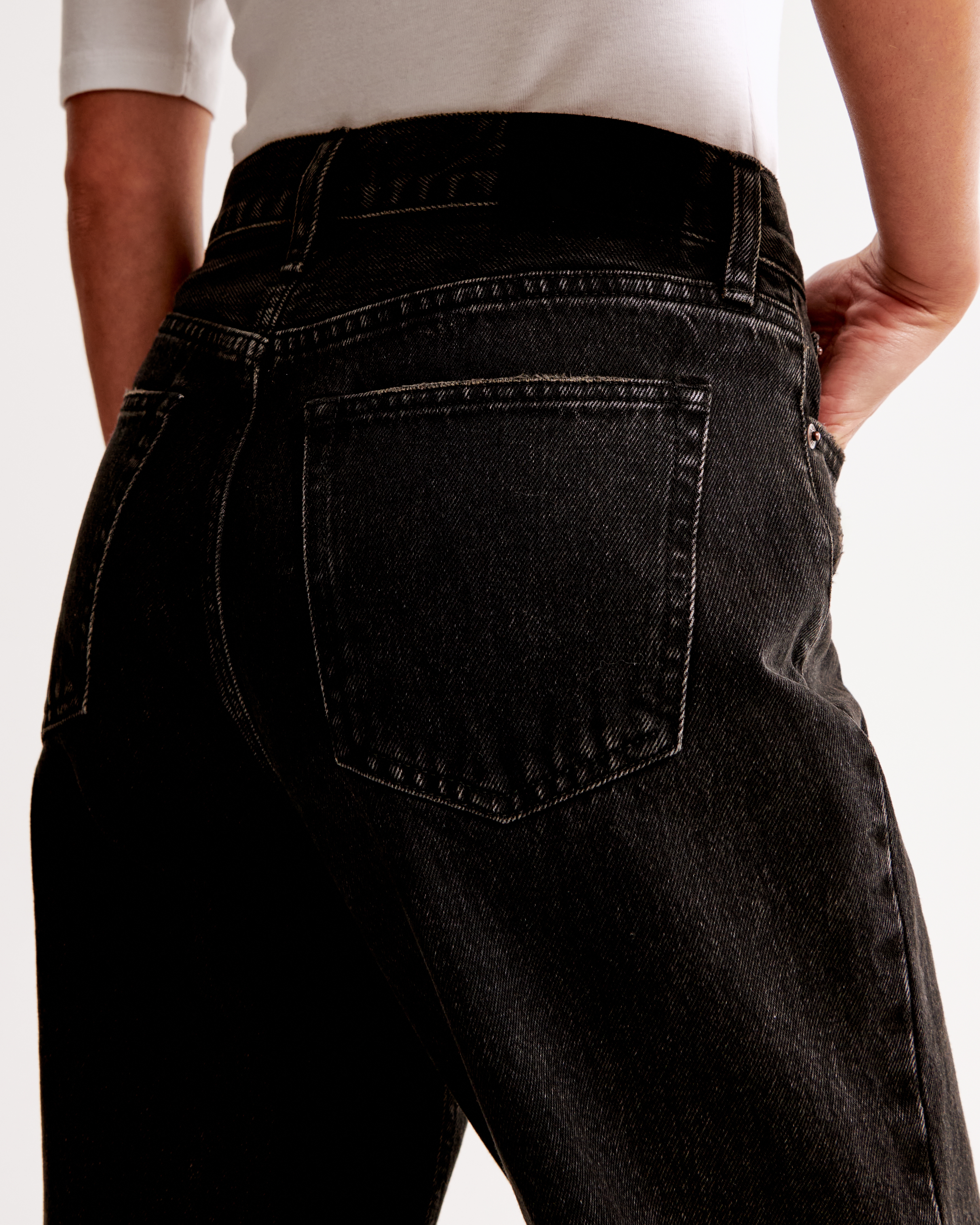 Straight Regular Jeans - Black - Ladies | H&M US