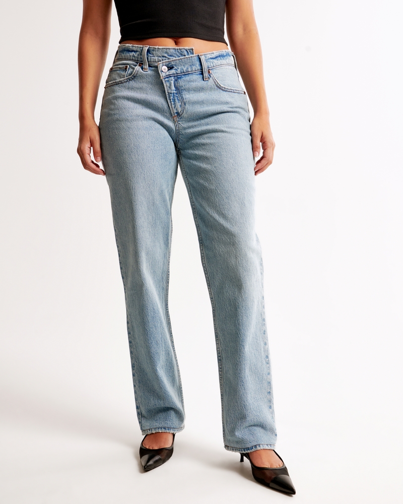 Curve Love Mid Rise 90s Straight Jean