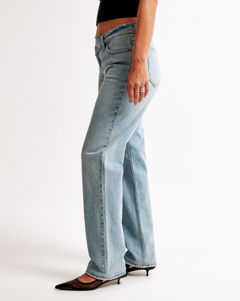 Women's Curve Love Mid Rise 90s Straight Jean | Women's Clearance