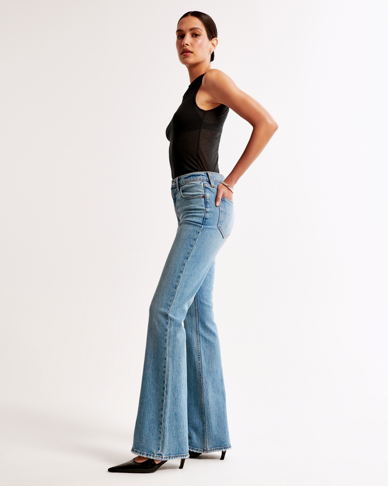 Women's High Rise Vintage Flare Jean Women's Clearance