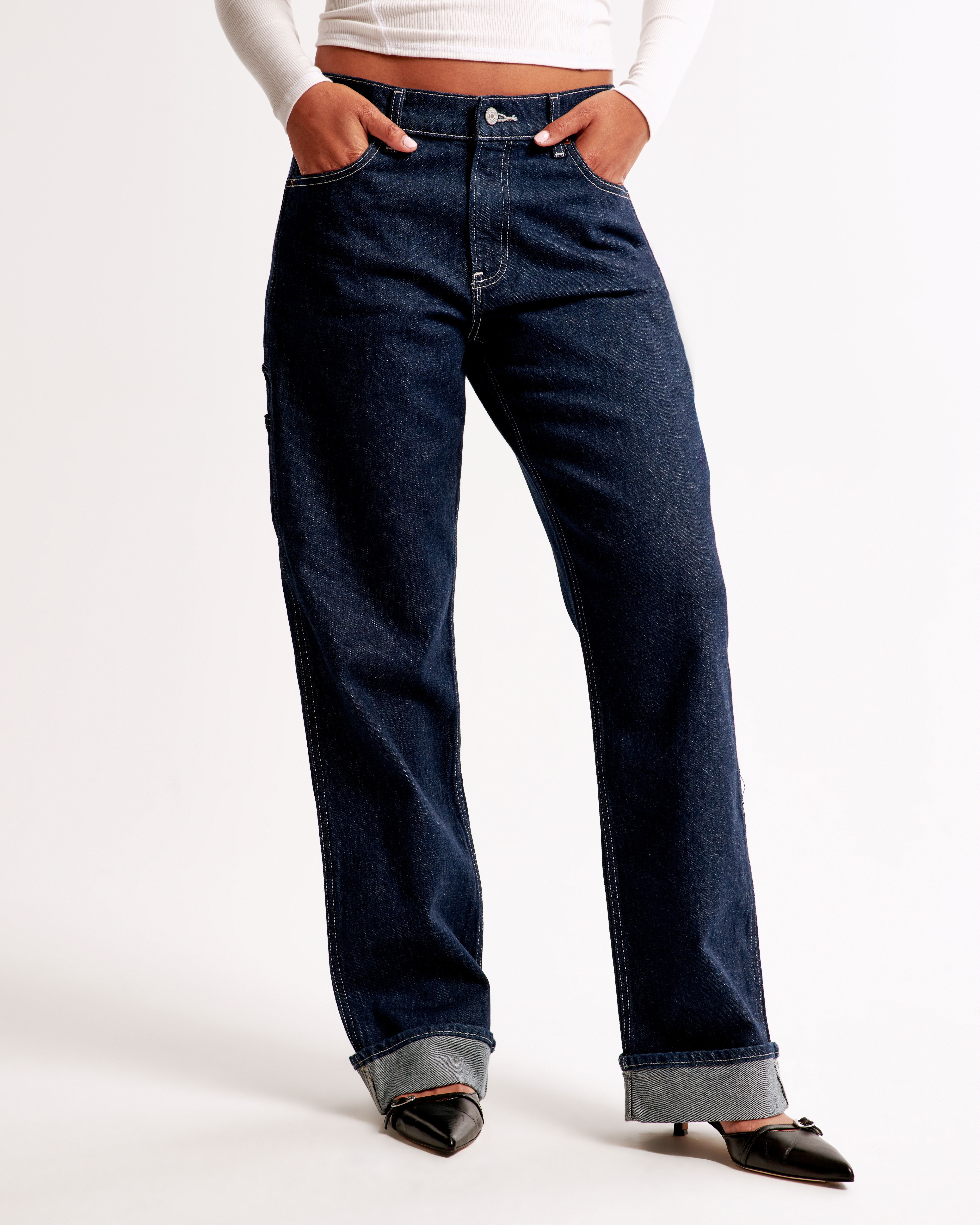 Women's Curve Love Low Rise Baggy Jean | Women's Clearance