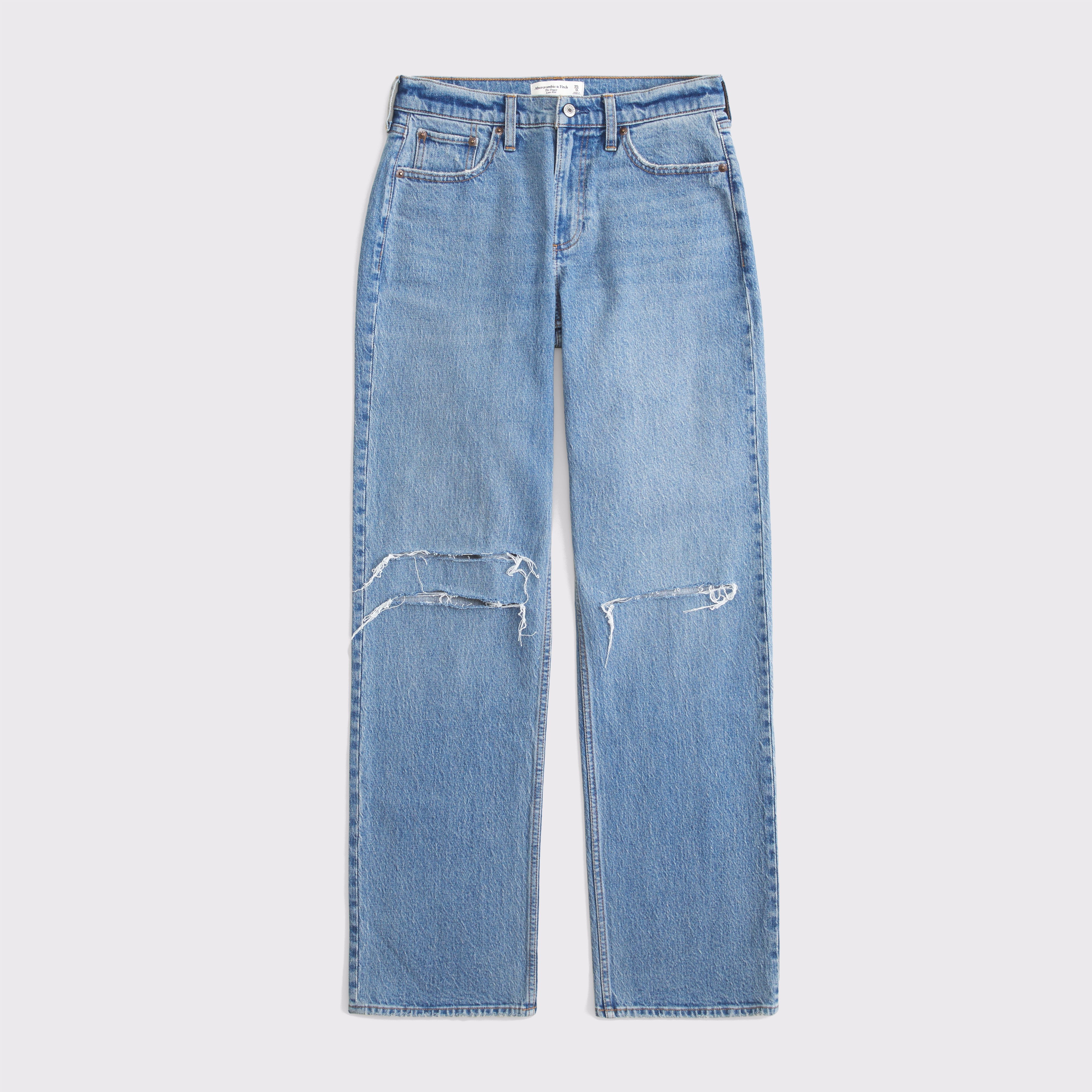 moussy】 KNEE SLIT WIDE STRAIGHT MOUSSY（マウジー）の「KNEE SLIT