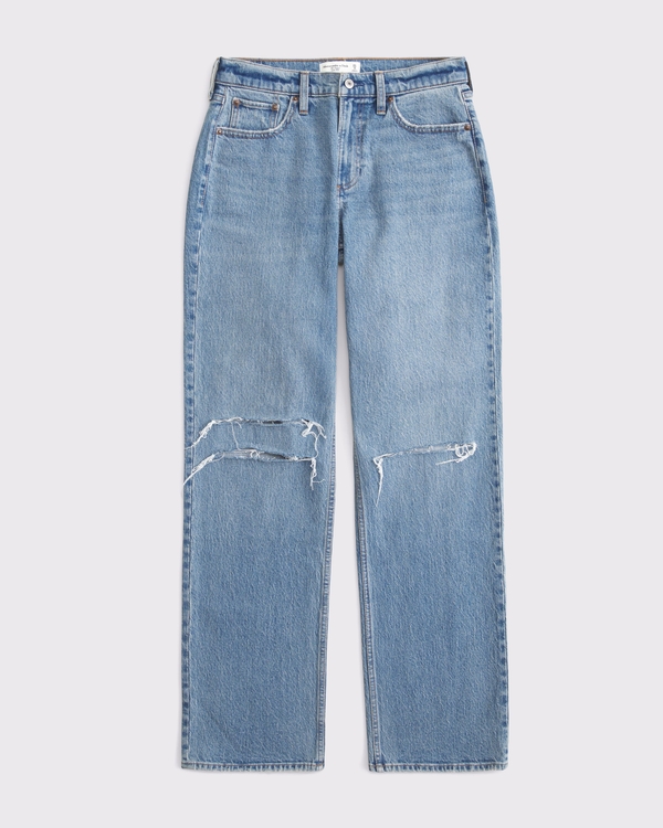 パンツ CURVE PATTERN LOOSE FIT DENIM Women's Curve Love Low Rise Baggy Jean | Women's Clearance
