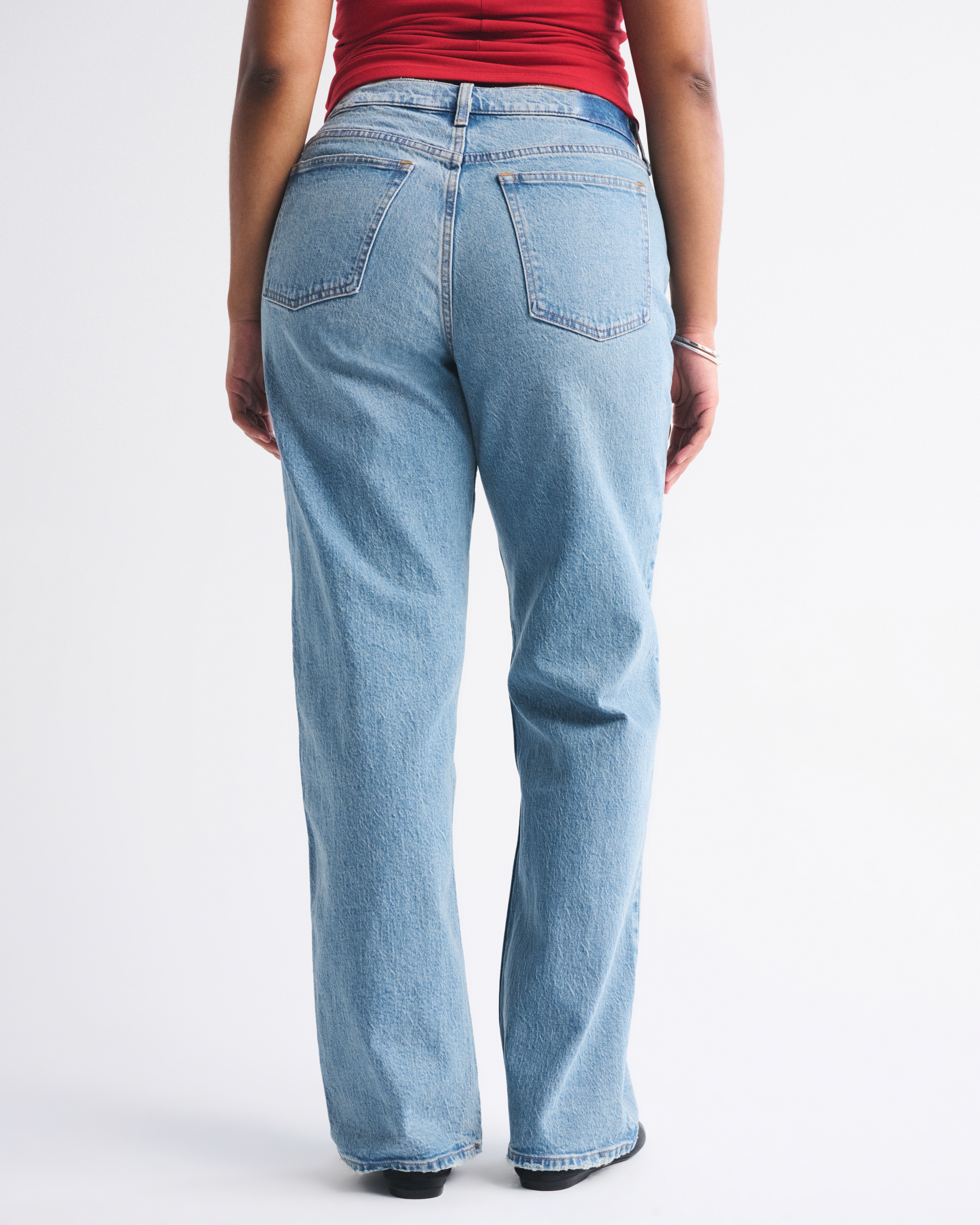 Abercrombie & Fitch Curve Love Low Rise Baggy Jean