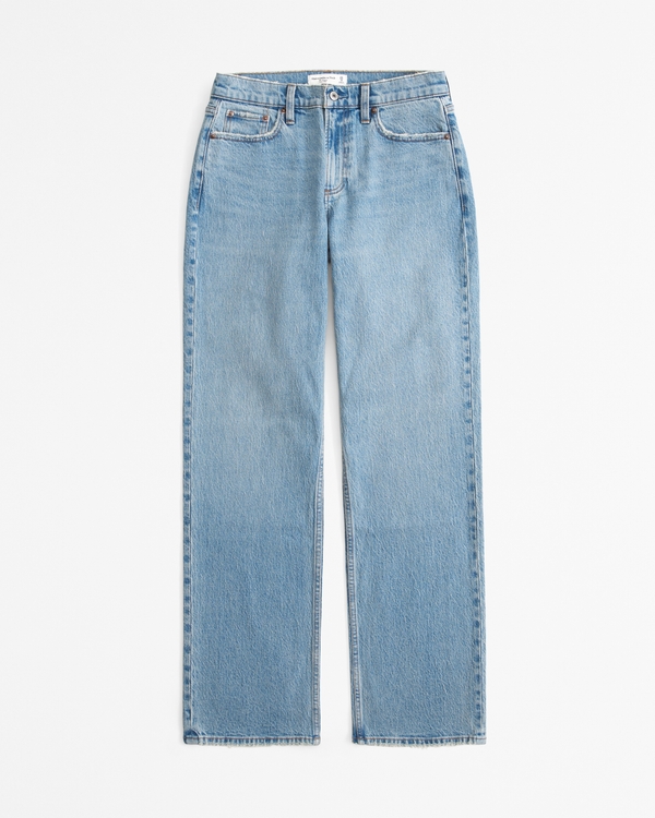 Curve Love Low Rise Baggy Jean, Medium Tinted view 1
